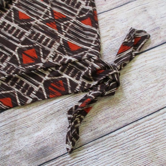 *2/$30* Chico's Brown Orange Print Blouse - Picture 3 of 6